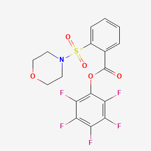 molecular formula C17H12F5NO5S B1629411 Pentafluorophenyl 2-(morpholinosulfonyl)benzoate CAS No. 950603-27-7