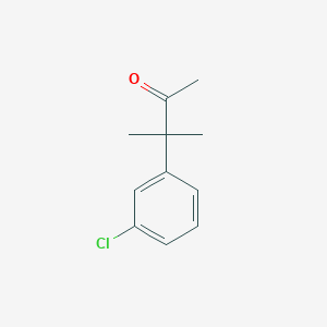 molecular formula C11H13ClO B1629412 3-(3-Chlorophenyl)-3-methylbutan-2-one CAS No. 1017478-92-0
