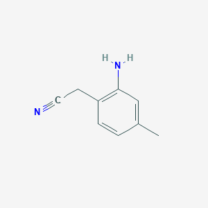 molecular formula C9H10N2 B1629418 2-(2-amino-4-methylphenyl)acetonitrile CAS No. 861068-42-0