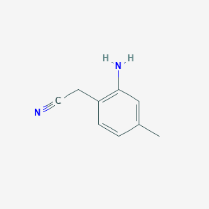 molecular formula C9H10N2 B1629418 (2-Amino-4-methylphenyl)acetonitrile CAS No. 861068-42-0
