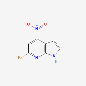 molecular formula C7H4BrN3O2 B1629419 6-bromo-4-nitro-1H-pyrrolo[2,3-b]pyridine CAS No. 1000340-70-4
