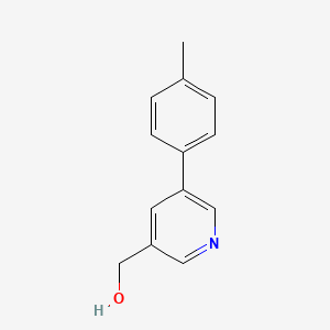 molecular formula C13H13NO B1629423 (5-(p-Tolyl)pyridin-3-yl)methanol CAS No. 887974-10-9