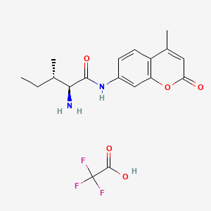 molecular formula C18H21F3N2O5 B1629427 L-Isoleucine-7-amido-4-methylcoumarin trifluoroacetate salt CAS No. 191723-53-2