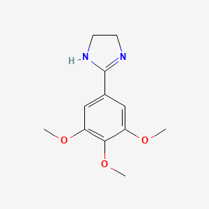 molecular formula C12H16N2O3 B1629430 2-(3,4,5-trimethoxyphenyl)-4,5-dihydro-1H-imidazole CAS No. 401465-33-6
