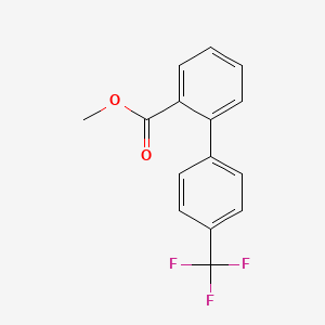 molecular formula C15H11F3O2 B1629431 Methyl 4'-(trifluoromethyl)-2-biphenylcarboxylate CAS No. 91748-18-4