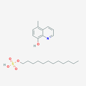 molecular formula C22H35NO5S B1629432 Tiliquinol dodecylsulfate CAS No. 22816-64-4