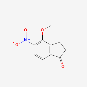 molecular formula C10H9NO4 B1629437 4-Methoxy-5-nitro-2,3-dihydro-1H-inden-1-one CAS No. 1116359-18-2
