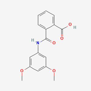 molecular formula C16H15NO5 B1629446 2-[(3,5-Dimethoxyphenyl)carbamoyl]benzoic acid CAS No. 67563-92-2