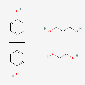 molecular formula C20H30O6 B1629448 Ethane-1,2-diol;4-[2-(4-hydroxyphenyl)propan-2-yl]phenol;propane-1,3-diol CAS No. 62611-29-4