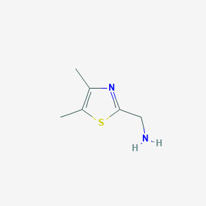 molecular formula C6H10N2S B1629453 1-(4,5-Dimethyl-1,3-thiazol-2-yl)methanamine CAS No. 89601-18-3