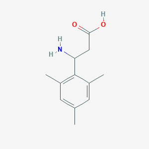 molecular formula C12H17NO2 B1629455 3-Amino-3-(2,4,6-trimethylphenyl)propanoic acid CAS No. 682804-03-1
