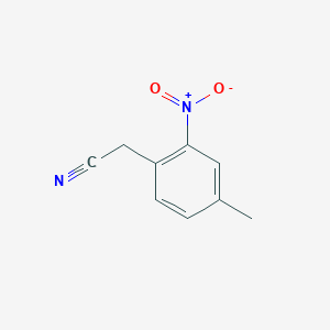 molecular formula C9H8N2O2 B1629461 (4-Methyl-2-nitrophenyl)acetonitrile CAS No. 855938-47-5