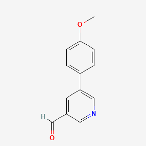 molecular formula C13H11NO2 B1629467 5-(4-Methoxyphenyl)nicotinaldehyde CAS No. 887973-88-8