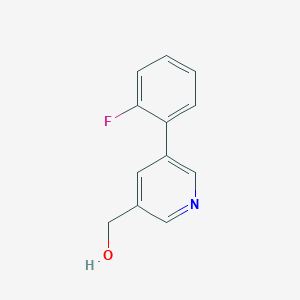 molecular formula C12H10FNO B1629468 (5-(2-Fluorophenyl)pyridin-3-yl)methanol CAS No. 887974-05-2