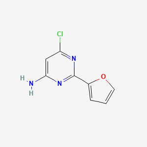 B1629473 6-Chloro-2-(furan-2-yl)pyrimidin-4-amine CAS No. 856173-22-3