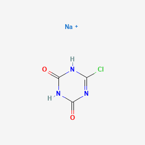 molecular formula C3H2ClN3NaO2+ B1629483 6-chloro-1,3,5-triazine-2,4(1h,3h)-dione, sodium salt CAS No. 32998-00-8