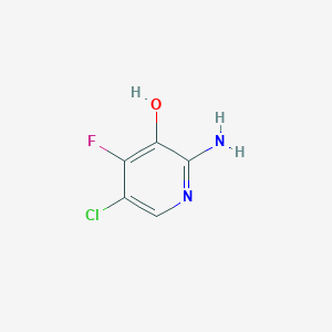 molecular formula C5H4ClFN2O B1629488 2-Amino-5-chloro-4-fluoropyridin-3-OL CAS No. 1003710-83-5