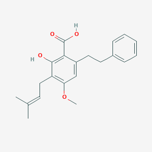 molecular formula C21H24O4 B162949 Amorfrutin A CAS No. 80489-90-3