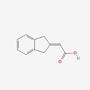 molecular formula C11H10O2 B1629496 Indan-2-ylidene-acetic acid CAS No. 885269-67-0