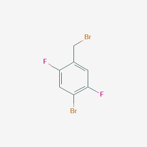 molecular formula C7H4Br2F2 B1629499 1-Bromo-4-(bromomethyl)-2,5-difluorobenzene CAS No. 486460-10-0