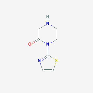 molecular formula C7H9N3OS B1629504 1-(1,3-Thiazol-2-YL)piperazin-2-one CAS No. 374795-53-6