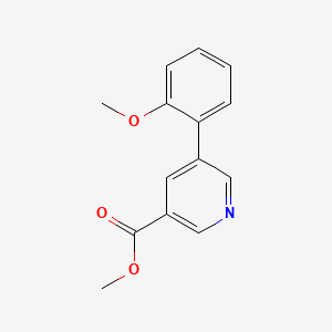 molecular formula C14H13NO3 B1629507 Methyl 5-(2-methoxyphenyl)nicotinate CAS No. 93349-96-3