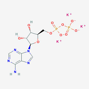 molecular formula C10H12K3N5O10P2 B162952 Adenosine 5'-(trihydrogen diphosphate), monopotassium salt CAS No. 70285-70-0