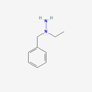 molecular formula C9H14N2 B1629521 1-Benzyl-1-ethylhydrazine CAS No. 33384-62-2