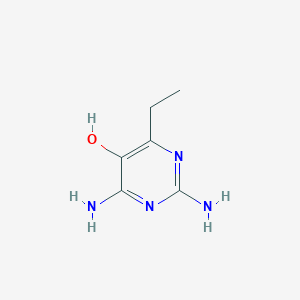 molecular formula C6H10N4O B1629522 2,4-diamino-6-ethyl-5-hydroxypyrimidine CAS No. 83403-29-6