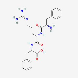 molecular formula C24H32N6O4 B1629532 Phenylalanyl-arginyl-phenylalanine CAS No. 49864-46-2