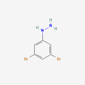 molecular formula C6H6Br2N2 B1629537 (3,5-Dibromophenyl)hydrazine CAS No. 861597-19-5