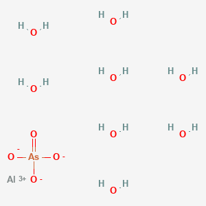 molecular formula AlAsH16O12 B1629544 Aluminum;arsorate;octahydrate CAS No. 60763-04-4