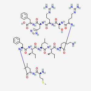 molecular formula C74H121N21O14S B1629551 Methionyl-leucyl-phenylalanyl-isoleucyl-lysyl-arginyl-seryl-arginyl-histidyl-phenylalanine CAS No. 92237-18-8