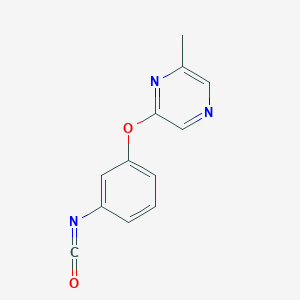 molecular formula C12H9N3O2 B1629565 2-(3-Isocyanatophenoxy)-6-methylpyrazine CAS No. 921938-94-5