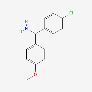 (4-Chlorophenyl)(4-methoxyphenyl)methanamine