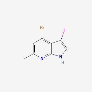 4-bromo-3-iodo-6-methyl-1H-pyrrolo[2,3-b]pyridine