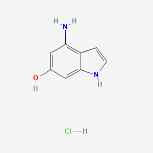 molecular formula C8H9ClN2O B1629573 4-amino-1H-indol-6-ol hydrochloride CAS No. 1134321-85-9
