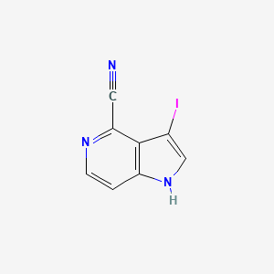 molecular formula C8H4IN3 B1629576 3-Iodo-1H-pyrrolo[3,2-c]pyridine-4-carbonitrile CAS No. 1000341-58-1