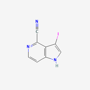 3-Iodo-1H-pyrrolo[3,2-c]pyridine-4-carbonitrile