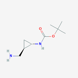 tert-butyl (1S,2R)-2-(aminomethyl)cyclopropylcarbamate