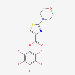 molecular formula C14H9F5N2O3S B1629589 Pentafluorophenyl 2-morpholin-4-yl-1,3-thiazole-4-carboxylate CAS No. 921939-02-8