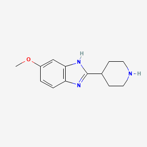 molecular formula C13H17N3O B1629590 6-Methoxy-2-piperidin-4-yl-1H-benzimidazole CAS No. 578709-04-3