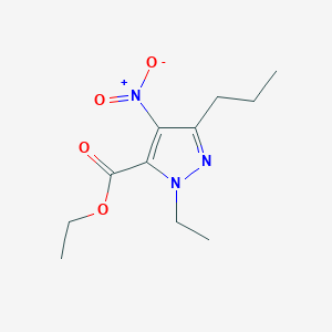 Ethyl 2-ethyl-4-nitro-5-propyl-pyrazole-3-carboxylate