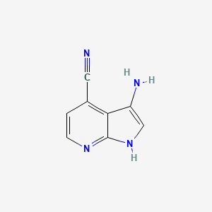 3-amino-1H-pyrrolo[2,3-b]pyridine-4-carbonitrile