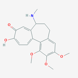 molecular formula C20H23NO5 B016296 (7S)-10-hydroxy-1,2,3-trimethoxy-7-(methylamino)-6,7-dihydro-5H-benzo[a]heptalen-9-one CAS No. 518-11-6