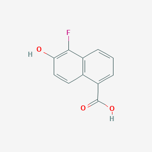 molecular formula C11H7FO3 B1629607 5-Fluoro-6-hydroxynaphthalene-1-carboxylic acid CAS No. 847802-85-1