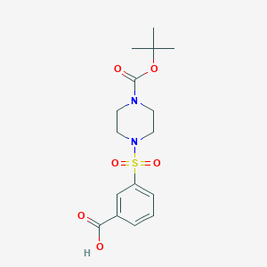 3-(4-(Tert-butoxycarbonyl)piperazin-1-ylsulfonyl)benzoic acid