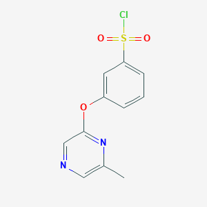 3-[(6-Methylpyrazin-2-yl)oxy]benzenesulfonyl chloride