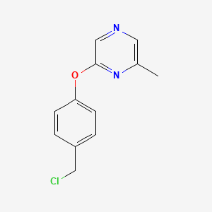 2-[4-(Chloromethyl)phenoxy]-6-methylpyrazine
