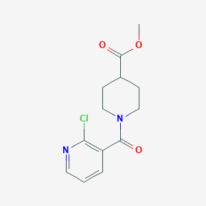 molecular formula C13H15ClN2O3 B1629658 Methyl 1-(2-chloronicotinoyl)piperidine-4-carboxylate CAS No. 1016867-08-5